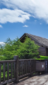 宝鸡市眉县太白山上板寺蓝天白云延时旅游黄金周视频