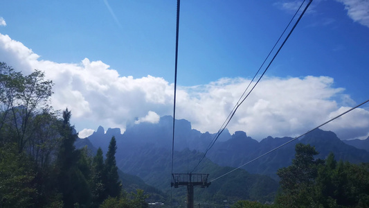 湖南张家界天门山风格风景视频