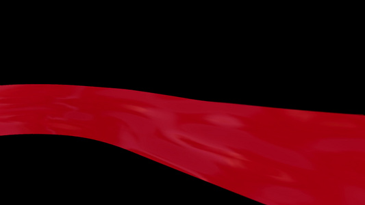 大气红色绸带飘带带通道元素[彩绳]视频