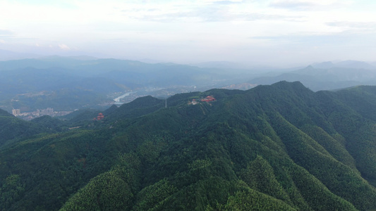 湖南雪峰山高山自然风光航拍视频