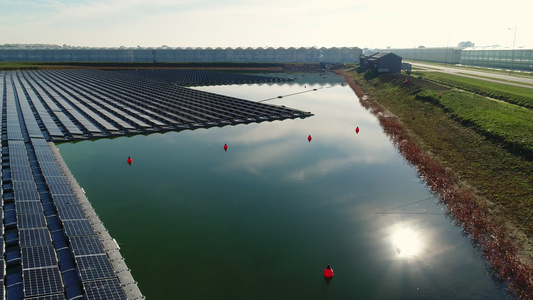 浮动太阳能农场视频