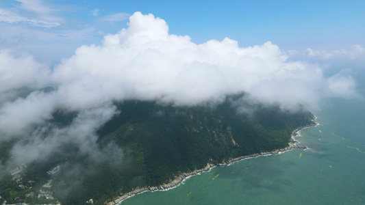 4K航拍太清崂山湾视频