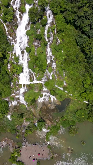 贵州荔波小七孔翠谷大瀑布5A景区51秒视频