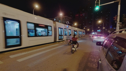 城市有轨电车4K视频视频