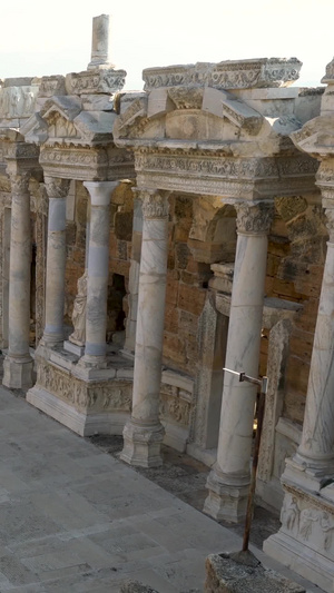 棉花堡古希腊剧院遗址合集实拍旅游景点30秒视频
