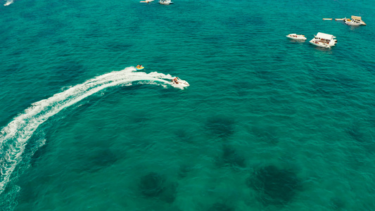 海滩度假胜地的海景视频