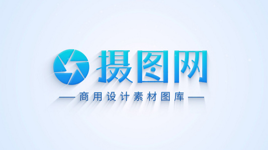 简洁干净logo创意转场动画AE模板视频