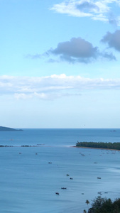 夏日海滨大海海岸线延时视频