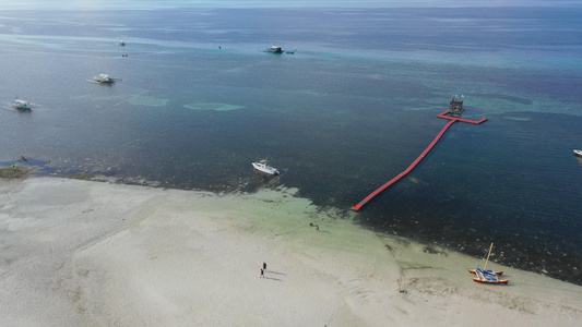 菲律宾薄荷岛海滩航拍视频视频
