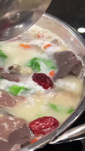 内蒙古特色餐饮美食羊杂汤素材特色美食视频