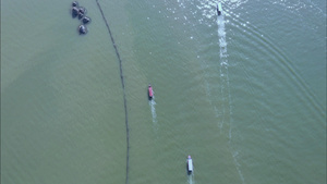 东湖上的船只航拍视频43秒视频