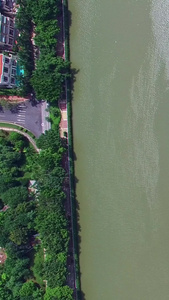 广州城市垂直航拍商务区视频