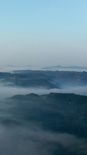 航拍日出云海美好祖国山河风光37秒视频