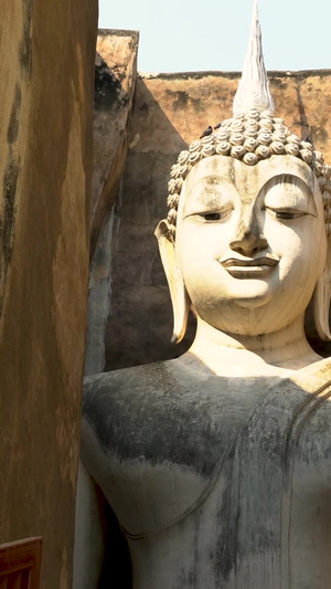 泰国素可泰佛像实拍合集世界文化遗产32秒视频