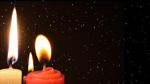 4K温馨蜡烛烛火感恩背景视频40秒视频