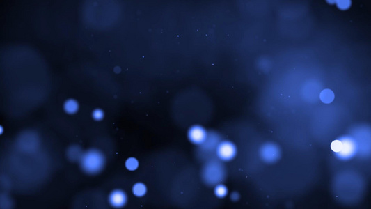 蓝色唯美大气粒子光效动态视频元素视频