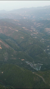 祖国壮丽山川丘陵蜿蜒山路航拍视频