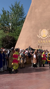5A景区喀什古城开城仪式新疆传统文化舞蹈表演展示视频旅游景区视频