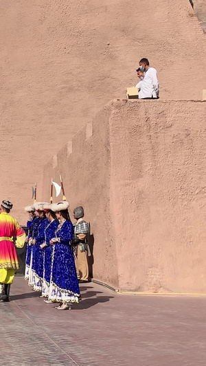 5A景区喀什古城开城仪式新疆传统文化舞蹈表演展示视频旅游目的地154秒视频