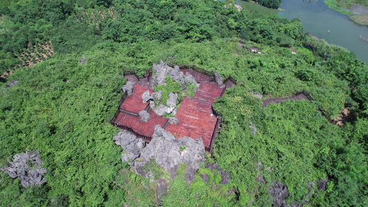 广西桂林会仙喀斯特国家湿地公园视频