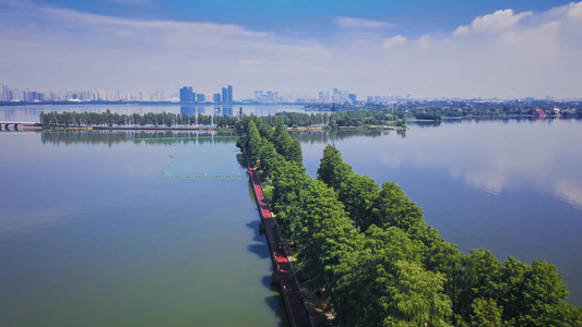 武汉东湖自然风光航拍延时视频