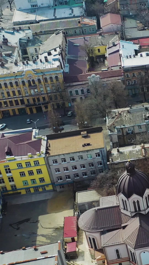 乌克兰敖德萨街景航拍自由行12秒视频