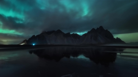 北欧冰岛极光赫本蝙蝠山[中北欧]视频