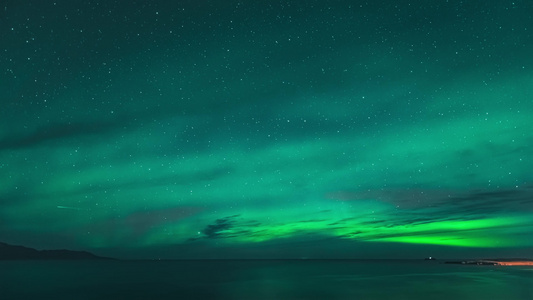 北欧冰岛挪威极光北极光延时摄影视频