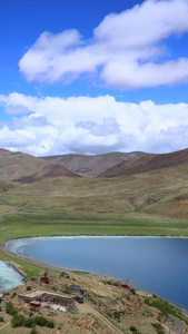 西藏羊卓雍措湖延时视频自然风光视频