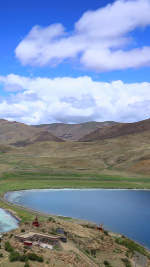 西藏羊卓雍措湖延时视频自然风光24秒视频