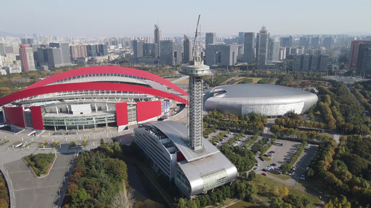 江苏南京城市地标建筑旅游景区航拍视频