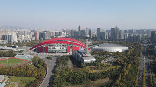 江苏南京城市地标建筑旅游景区航拍视频