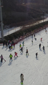 滑雪场航拍视频