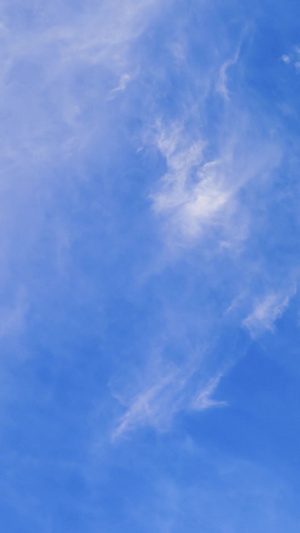 晴空蓝天白云变化30秒视频