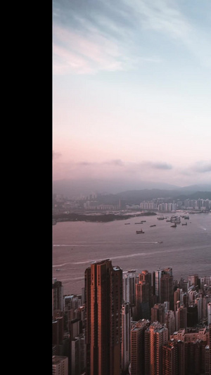 香港太平山延时摄影14秒视频