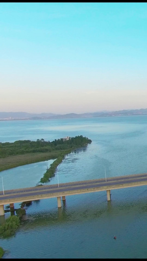 海上大桥大气航拍50秒视频