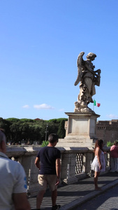 罗马著名旅游景点罗马天使城堡延时视频视频