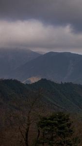 秦岭山峰云海延时视频