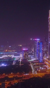 深圳CBD夜景航拍视频