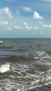 大海海浪竖版实拍餐饮视频