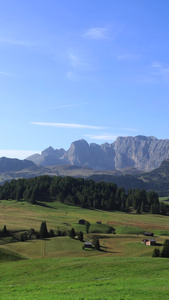 意大利阿尔卑斯多洛米蒂山区苏西高原大自然延时视频视频