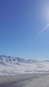 冬天驾驶山路的第一视角视频