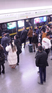 上海地铁人群人流【该编辑类视频无肖像权，不建议商用】视频