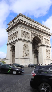 法国巴黎著名旅游景点凯旋门延时视频视频