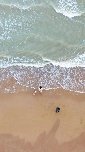 海浪航拍 13秒视频