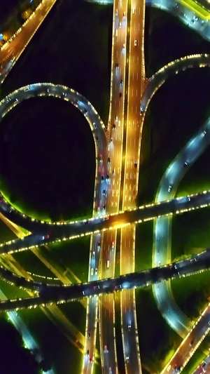 郑州金水立交桥俯视航拍18秒视频
