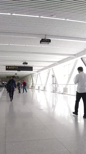 机场出发通道高清延时视频6秒视频