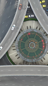 无人机航拍山城重庆立体交通视频