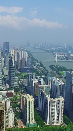 广州城市航拍13秒视频