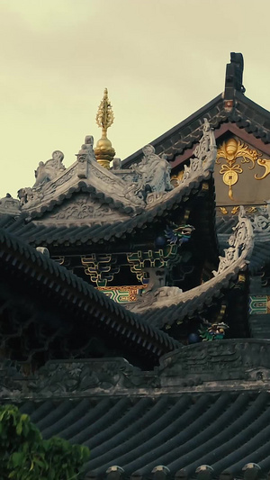 古建筑寺庙航拍50秒视频